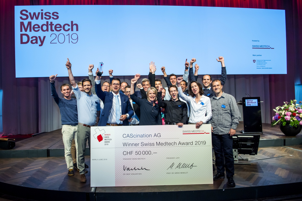 CAScination wins the Swiss Medtech Award 2019